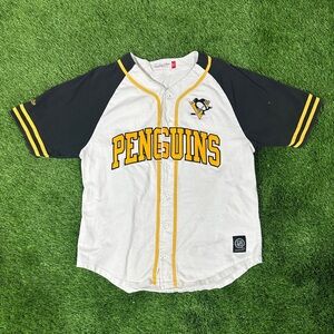 Pittsburgh Penguins Hockey Shirt White Practice Jersey Hockey Shirt Size Small